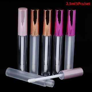 [milliongridnew] 5pcs 2,5 ml tubo brillo labial botella vacía herramienta cosmética organizador de maquillaje