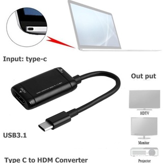 Tipo C a HDMI divisor Cable convertidor con alimentación para Mhl adaptador función teléfono hembra macho A8P6 (7)