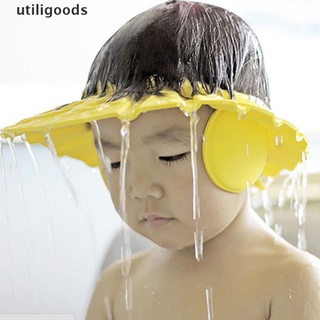 utiligoods 3 colores nuevo ajustable bebé niños champú baño ducha gorro sombrero venta caliente
