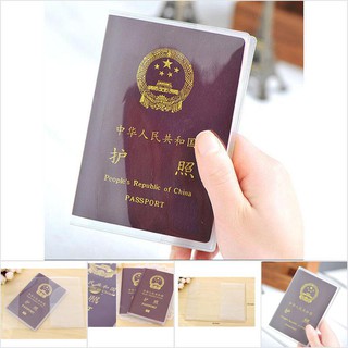 [Púrpurasun] funda transparente transparente para pasaporte/organizador de tarjeta de identificación/Protector de viaje