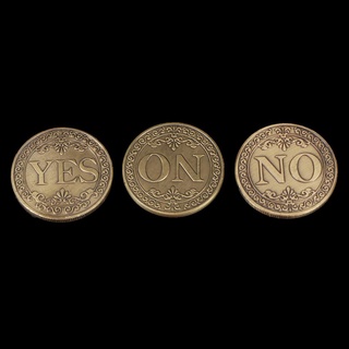 [Onefashion] Yes or No Lucky Decision Coin Bronze Commemorative Coin Retro Collection Gift .