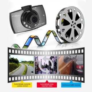 Grabadora de conducción coche DVR Dash cámara Full HD 1080P 2.2" ciclo de grabación de visión nocturna gran angular Dashcam vídeo Registrar (8)