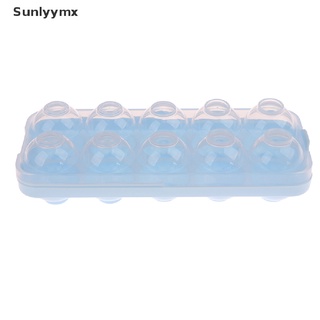 [sxm] 10 huevos titular de almacenamiento de alimentos de plástico caja de huevos refrigerador huevo caso contenedor uyk