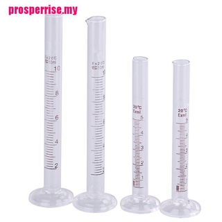 {P&P} 2 cilindros de medición de vidrio de 5 ml/10 ml, cilindros graduados de laboratorio (3)