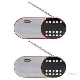 inb altavoz fm mini reproductor de música grabadora de sonido handhold usb carga insertar tarjeta multifuncional digital portátil radio