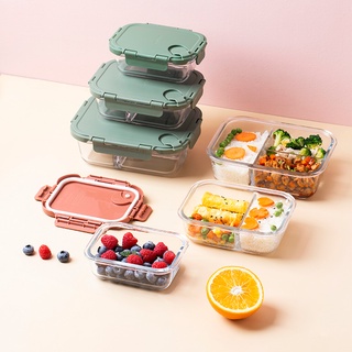 milli fengwu caja de almuerzo de vidrio es conveniente para llevar trabajadores de oficina se puede calentar microondas caja de fruta especial caja de almuerzo