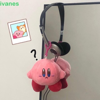 IVANES regalo de vacaciones muñeca de peluche suave Kirby llavero estrella Kirby Animal colgante juguetes de niños Kawaii peluche juguetes de dibujos animados 10CM bolsa colgante (1)