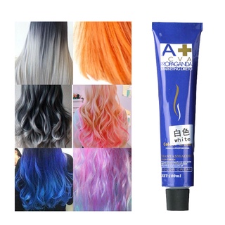 geanmiu 100ml crema de color de cabello brillante de larga duración unisex profesional estilo de color crema de refrigeración para uso en el hogar