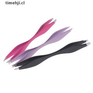 TIME 1 Piece Double Ended Eyebrow Tweezer Anti-static Eyelash Extension Pinset CL