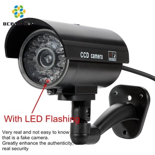 Tl-2600 cámara Falsa De seguridad Cctv maniquí impermeable vigilancia Cctv para interiores cámara nocturna led (Oceanside)