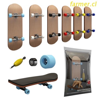 far3 finger skateboard madera diapasón juguete profesional stents dedo skate set