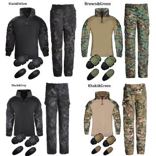 Ropa de niños del ejército BDU militar táctico equipo de caza ropa para niños