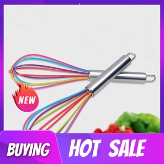 shanhaoma Multicolor Stainless Steel Balloon Wire Egg Beater Whisk Tool Kitchen Mixer