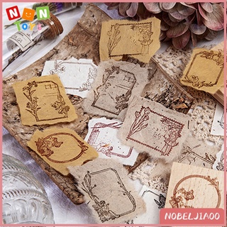 [Ne] sello de madera Vintage Retro elfo bosque tema sellos de goma para bricolaje Scrapbooking diario sello estacionario (7)