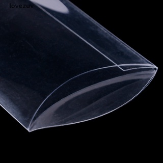 lovezuv 50pcs forma de almohada transparente pvc caja de caramelos embalaje caja de regalo boda fiesta favor cl