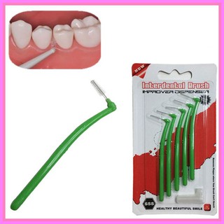 💖destacados💖5 pzas/paquete de cepillos interdentales para adultos/formas L/cepillo Interdental de 0.22 mm/higiene bucal/limpiador Dental/cepillos de (1)