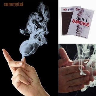 summytei 20pcs close-up magic illusion gimmick finger smoke fantasy trick prop stand-up lows