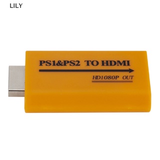 [lily] 1080p hd ps1/ps2 a hdmi audio video convertidor adaptador para proyector hdtv