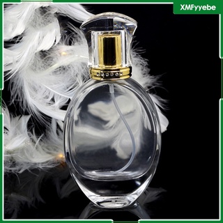 viaje 50ml vacío cristal transparente cosméticos perfume spray botella contenedor