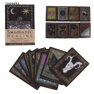 jageekt 45pcs chamanic healing oracle tarjetas tarot juego de cartas de fiesta juego de mesa cl