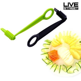 livestreet cortador en espiral portátil de zanahoria/frutas/verduras/utensilio de cocina (4)