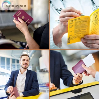 Myhomever - funda protectora transparente para pasaporte (PVC) (5)