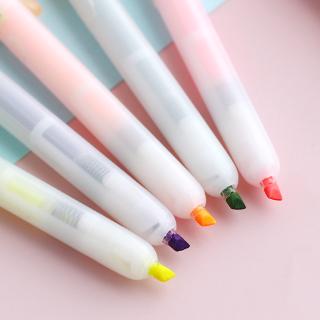 Annami 6 colores resaltador conjunto de rotuladores rotulador de Color pluma fluorescente acuarela dibujo pluma oficina suministros escolares papelería (7)