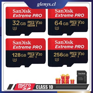 tarjeta de memoria sandisk sandisk de 64 gb/128 gb/256 gb/512 gb con adaptador rojo/gris embalaje estándar tf 100mb/s velocidad rápida