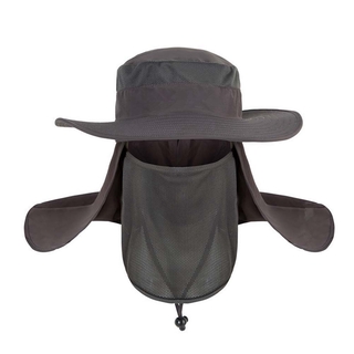 yiyuanyou caifang9 360 grados montado cuello cubierta boonie peces camping caza snap sombrero ala oreja sol solapa deporte nuevas tapas de pesca de deportes