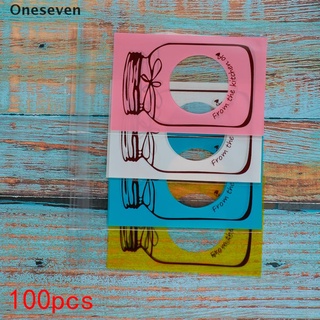 [Oneseven] 100PCS Cartoon Candy Cookie Biscuits Packaging Gift Bag Self Adhesive Plastic .
