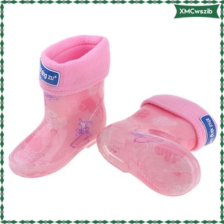 niños wellingtons lluvia nieve wellies goma botas de goma botas de goma impermeable zapatos de invierno