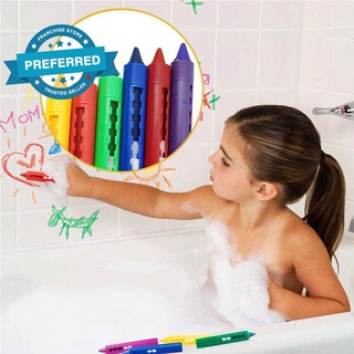 6 unids/Set bebé cuarto de baño crayones lavado Color creativo suministros pluma baño para niños juguete Color Z6M8