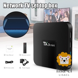TX3 Mini Smart TV Box WiFi Home Media Player HD Digital Con Control Remoto De Decodificador Para El Hogar