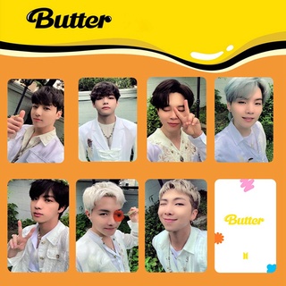 7 unids/set KPOP BTS Photocards mantequilla álbum Lomo tarjetas Jimin V Jungkook RM Jin Suga JHope tarjeta pequeña postales papel (4)