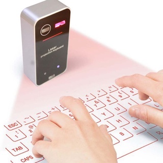 Teclado láser Virtual portátil Bluetooth teclado inalámbrico proyector con función de ratón para iphone Tablet teléfono de ordenador