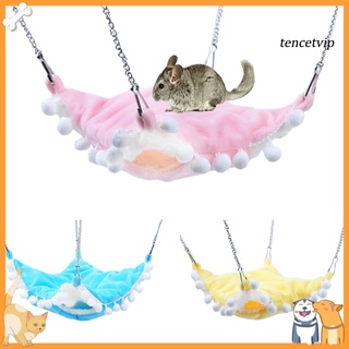 [Vip]Pet Hamster Warm Double Layer Hanging Hammock Soft Nest House Cage Sleeping Bed