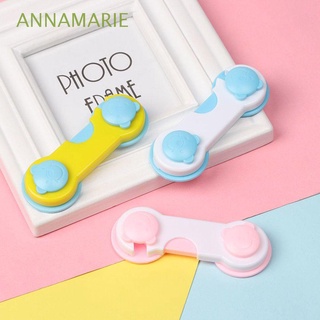 ANNAMARIE Portable Safety Door Lock Lightweight Children Security Protector Baby Cabinet Lock High quality Cartoon Plastic Multifunction Baby Care Wardrobe Infant Safety Lock