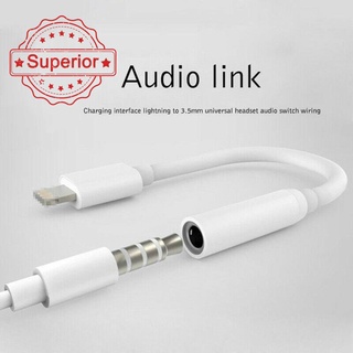 Adaptador lightning a 3.5mm para iPhone adaptador de Audio convertidor auriculares auriculares Y8Z7 (1)