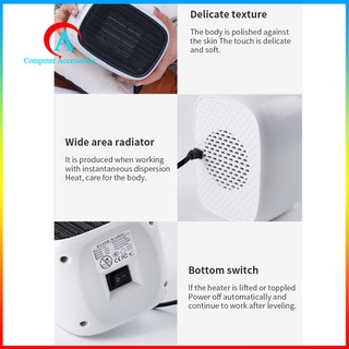 [disponible] Calentador eléctrico silencioso seguro protección contra sobrecalentamiento Mini ventilador de escritorio para invierno