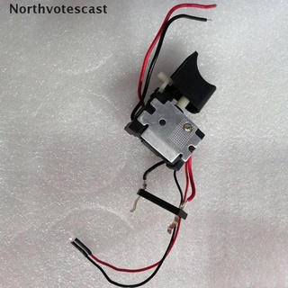 Northvotescast taladro eléctrico a prueba de polvo Control de velocidad botón gatillo interruptor DC 7.2-24V NVC nuevo