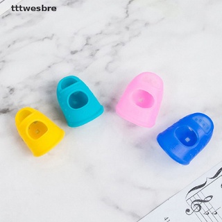 *tttwesbre* 5pcs Silicone Finger Cot for Play the Guitar Protect Finger Prevent Press Pain hot sell (1)
