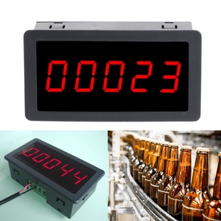 vip dc 12-24v rojo 5 dígitos 0.56" led panel contador medidor más totalizador 0-99999 (9)
