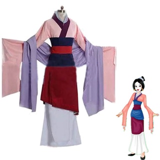 anime mulan tradicional kimono vestido de fiesta cosplay conjunto completo de halloween (8)