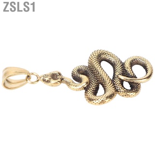 zsls1 cremallera tira de acero de titanio en forma de serpiente colgantes accesorios de ropa para hombre viejo