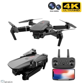 Dron e88 Pro 4k HD cámara dual posicionamiento visual 1080P WiFi Fpv Drone conservación de altura Rc Quadcopte/plegable/modo sin cabeza/control de APP CATRNENE