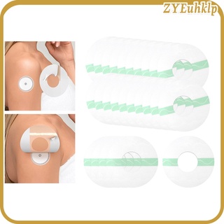 25 Pack Sensor Covers Waterproof Adhesive Patches Precut for Shower Cycling
