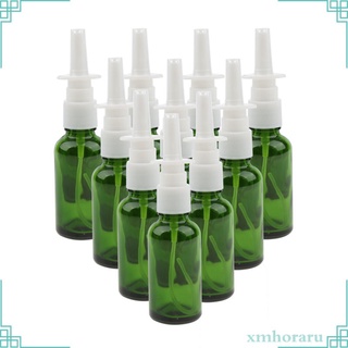 10 unids botellas de aerosol nasales rellenables vacas de vidrio frascos de niebla fina 30 ml (7)