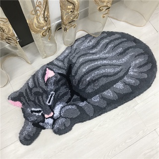 kingstore en la puerta alfombra lindo gato cocina alfombra dormitorio alfombra regalo creativo alfombrilla de piso