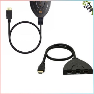 HDMI compatible con una A tres línea de cinturón 4K*2 1080P interruptor 3 corte 1 3 en 1 fuera tres en una cola de cerdo interruptor caja