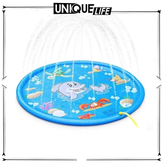 [Niuniu electrodomésticos] inflable Spray Splash agua estera niños almohadilla al aire libre piscina juego de juguete